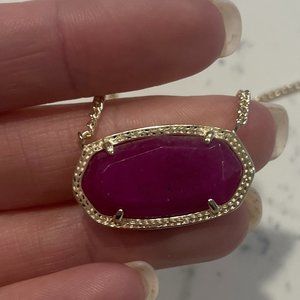 Kendra Scott Elaina Necklace in Plum
